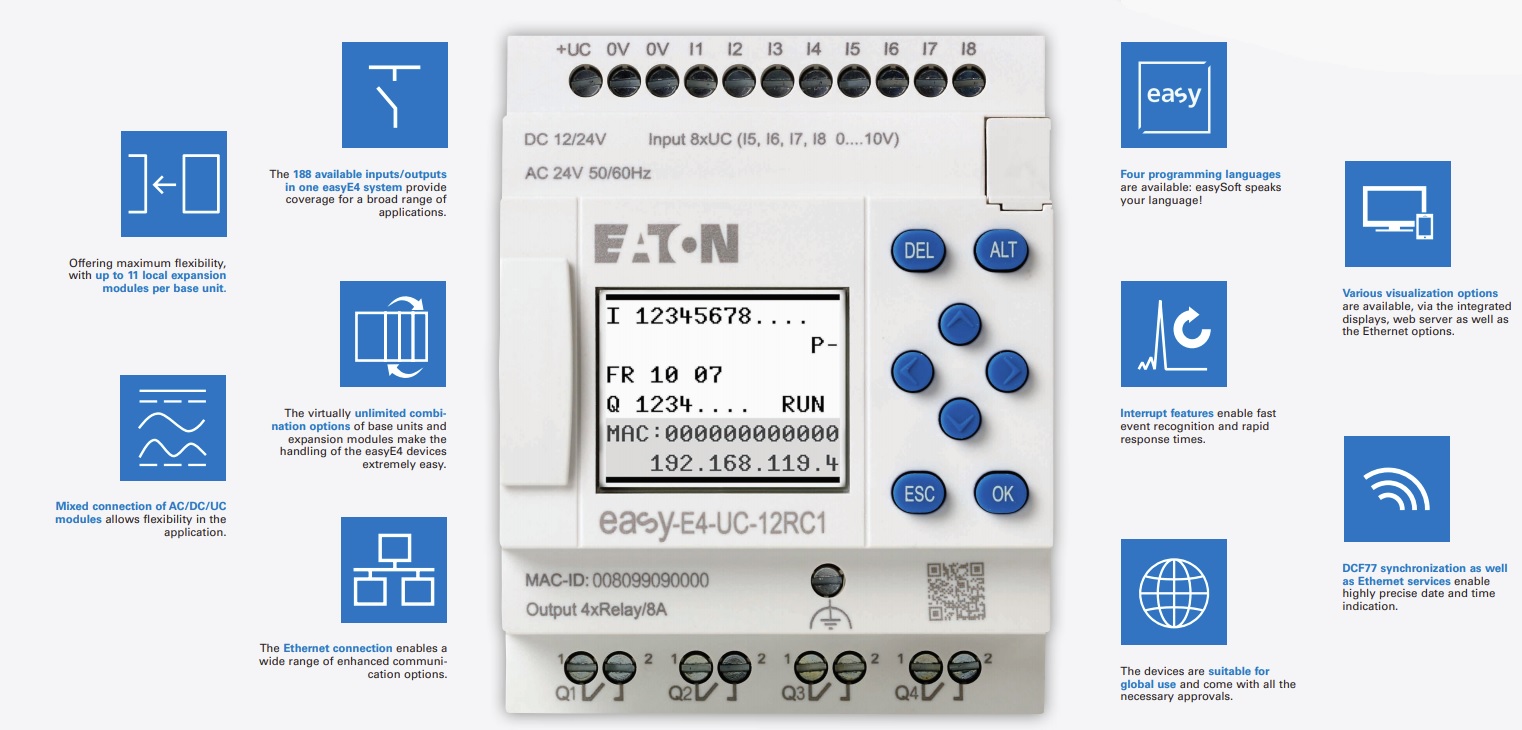 Eaton’s new Easy E4 Programmable relays Automation Technology Limited